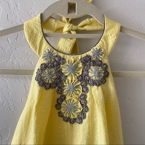 BCBG MAXAZRIA Yellow halter dress